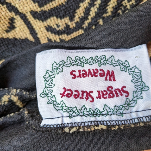 Sugar Street Weavers tapestry safari animals oversized sweater vintage unisex - Picture 5 of 10